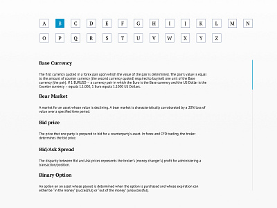 UI/UX Glossary