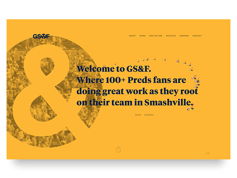 We Are Smashville cursor gsf motion design predators ui design ux design