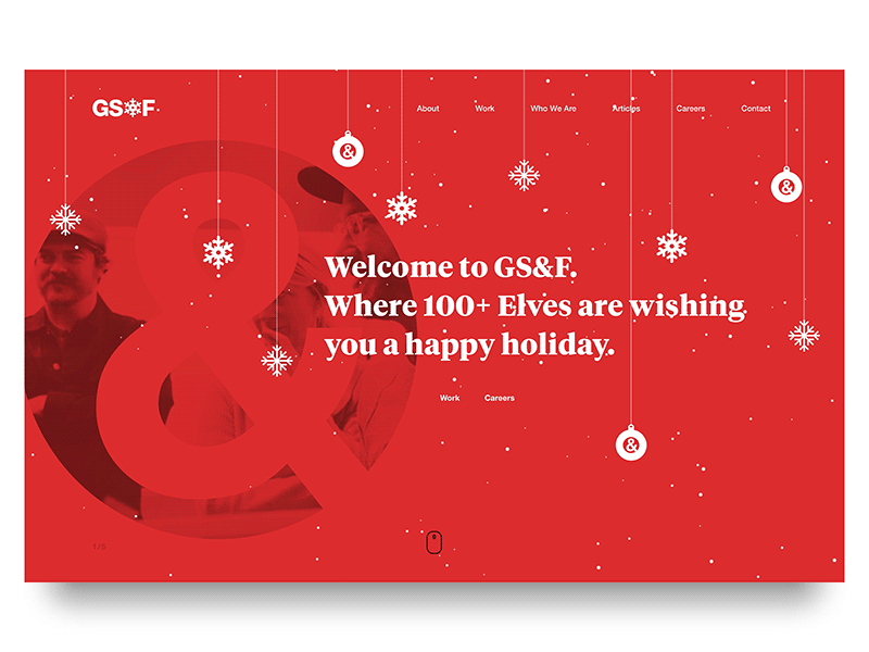 Deck the Homepages agency animation christmas holidays homepage takeover motion design ui design ux design
