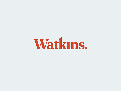 Watkins Wordmark art school brand brand identity branding type design watkins wordmark
