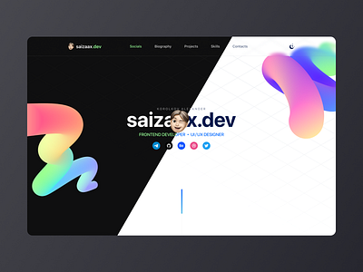 SAIZAAX.DEV — Personal Portfolio Website 😎