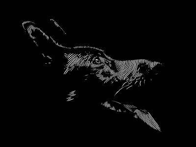BLACK SHEPHERD LINO black illustration linocut woodcut