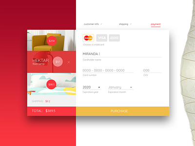 100 days UI challenge, day002: Credit Card Checkout