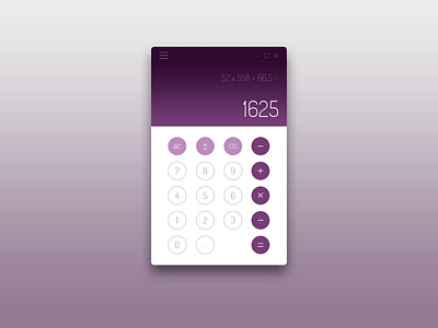 Day 004: calculator #dailyui