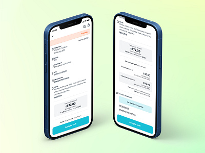 Big Shift Card app card clean date design gradient icon info ios medtech price shift time ui ux