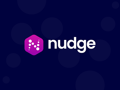 Nudge Concept app icon brand brand design branding branding identity design emblem gradient icon identity logo logo design logos mark typography