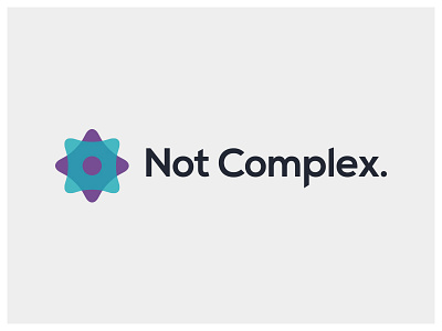 Not Complex Identity brand design emblem logo quirky typography