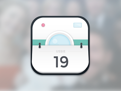 Camera/Diary Icon Concept app calendar camera icon ios retina