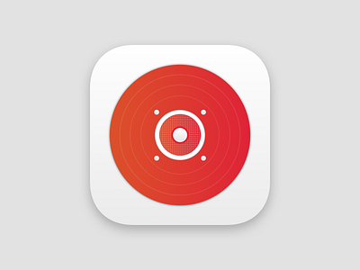 Vinyl/Speaker concept app emblem icon ios ios9 iosicon speaker