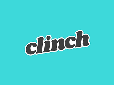 Clinch app brand branding font identity logo retro script type typography