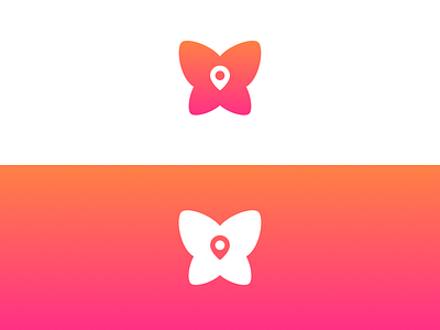 Social Butterfly Icon branding emblem icon logo logo mark mark simple symbol