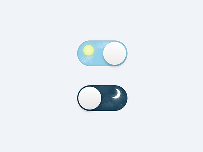 Day to Night App Toggle app application design ios ios9 slide switch toggle ui ux