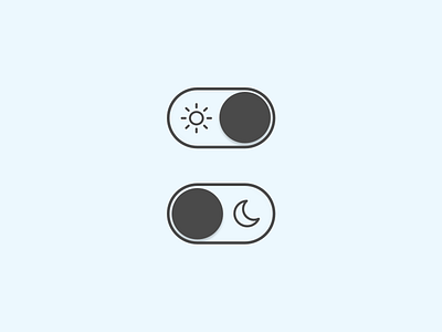 Simpler Version Day to Night Toggle app application design ios ios9 slide switch toggle ui ux