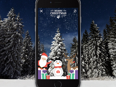 Christmas App app application augmented reality camera christmas ios ios10 shoot snap xmas