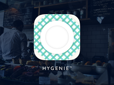 Hygenie Icon brand branding clean design icon ios ios10 logo mark plate table