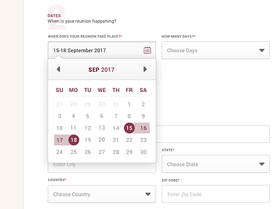 Datepicker calendar clean date date picker datepicker design form ui ux