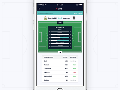 Inplay Stats - Betting App app bet betting design football gambling ios iphone soccer ui ux