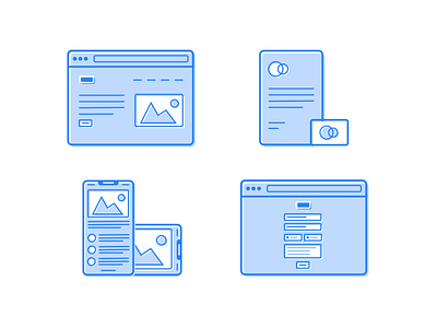 Portfolio Service Icons border branding clean design icon icons minimal mobile outline ui ux