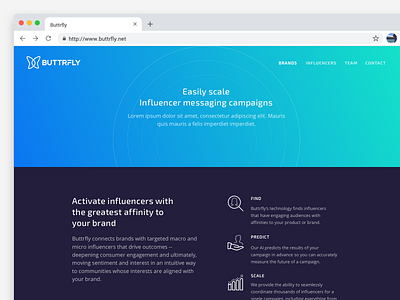 Butterfly - Marketing Website blockchain clean design gradient gradient color landing page marketing minimal typography ui ux web design webdesign website