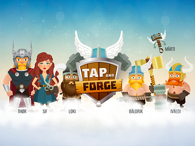 Tap'n'Forge Mobile Game Characters