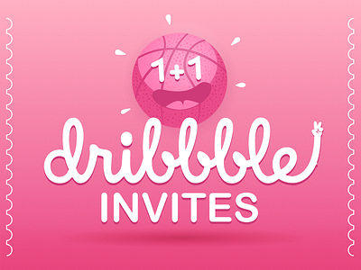 Two Dribbble Invites designer dribbble dribbbleinvites illustration invitation invites