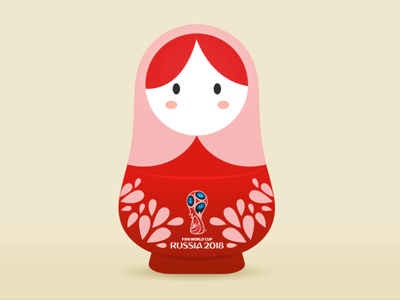 Allez les Bleus ! Go France ! 2018 animation cup fifa football france illustration matriochka russia russia2018 soccer world