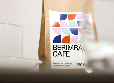 Berimbau Cafe coffee packaging pattern visual identity