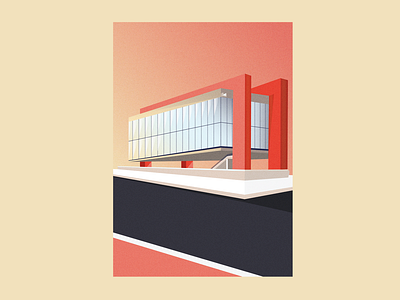 Digital Postcards – Trianon MASP design graphic illustration postcards vector