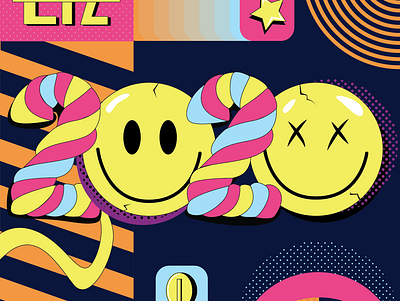 2020 - A crazy year 2020 art feliz happy illustration smile smiley face vector