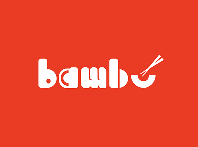 Bambu - Logo for an asian food restaurant. asian food branding design logo logotype typography