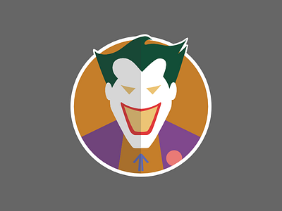 The Clown Prince of Crime batman batman the animated series black btas cartoon clown dark knight dc joker red sticker