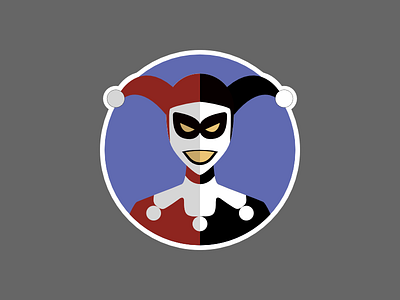 Harley Quinn batman batman the animated series black btas cartoon dark knight dc harley quinn red sticker