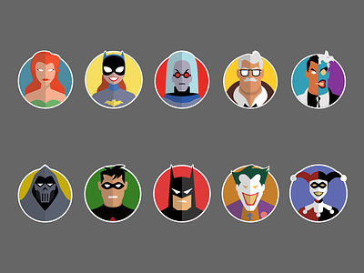 Batman The Animated Series Stickers