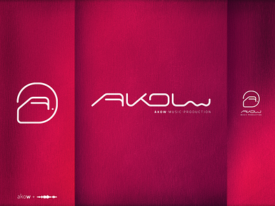 AKOW branding design logo music music product sound