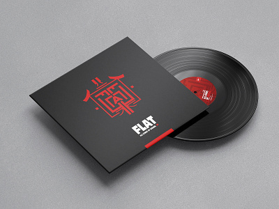 FLAT - Cover branding cover logo music recordings vinyl