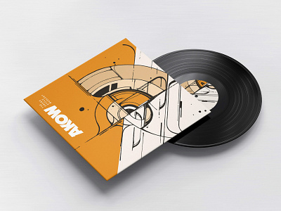 AKOW_VINYLO' branding cover logo music records vinyl