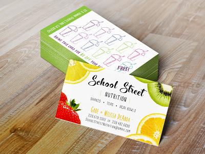 School Street Nutrition Business Card