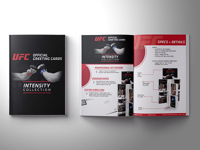 Sales Brochure fighers greeting cards ufc