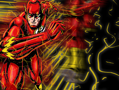 The Flash adobe photoshop cc comic art fan art illustration