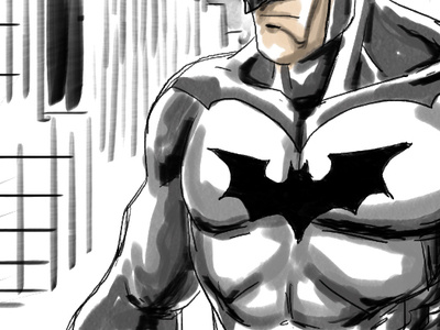 Batman adobe photoshop comic art concept art fan art illustration