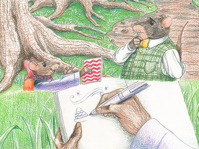 A Colder Wind childrens book childrens book illustration colored pencil