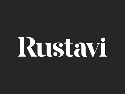 RUSTAVI - wordmark branding branding concept city city branding city logo logo logo mark logotype typographic typography wordmark wordmark logo wordmarks