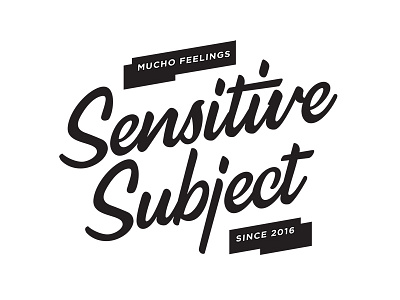 Sensitive Subject logo logo design