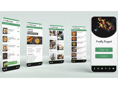 Freshly Dropped Recipe App Design app branding design interface mobile ui ux