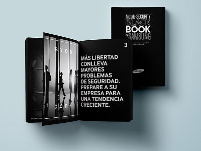 Black Book by Samsung black book brochure design editorial design mobile samsung security technology