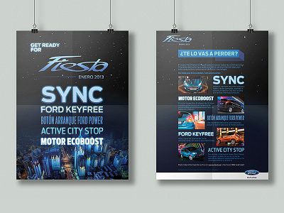 Ford poster advertisement blue car editorial design ford indesign magazine ad night