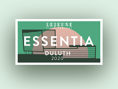 Lejeune Sticker Series: Essentia Hospital art direction badge city design duluth gradient illustration logo minimal sticker vector