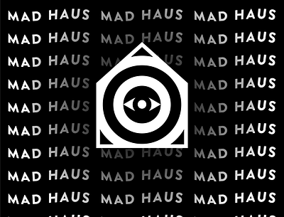 Mad Haus Development pt. 2 apparel logo art direction branding clothing label design geometric logo minimal modern psychedelic streetwear