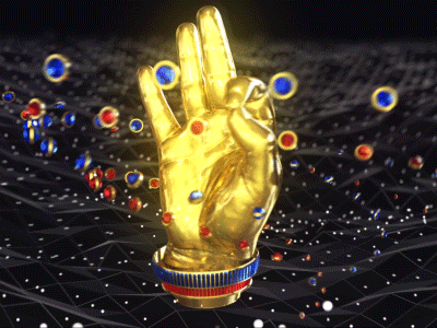 Loop Dance Animation cinema4d crystals gold loop