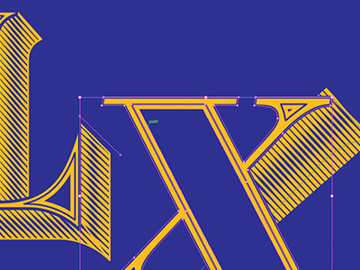 X l lettering widthscribe x